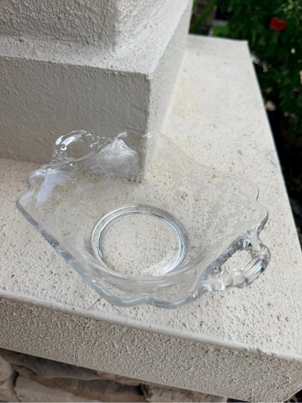 Vintage elegant clear